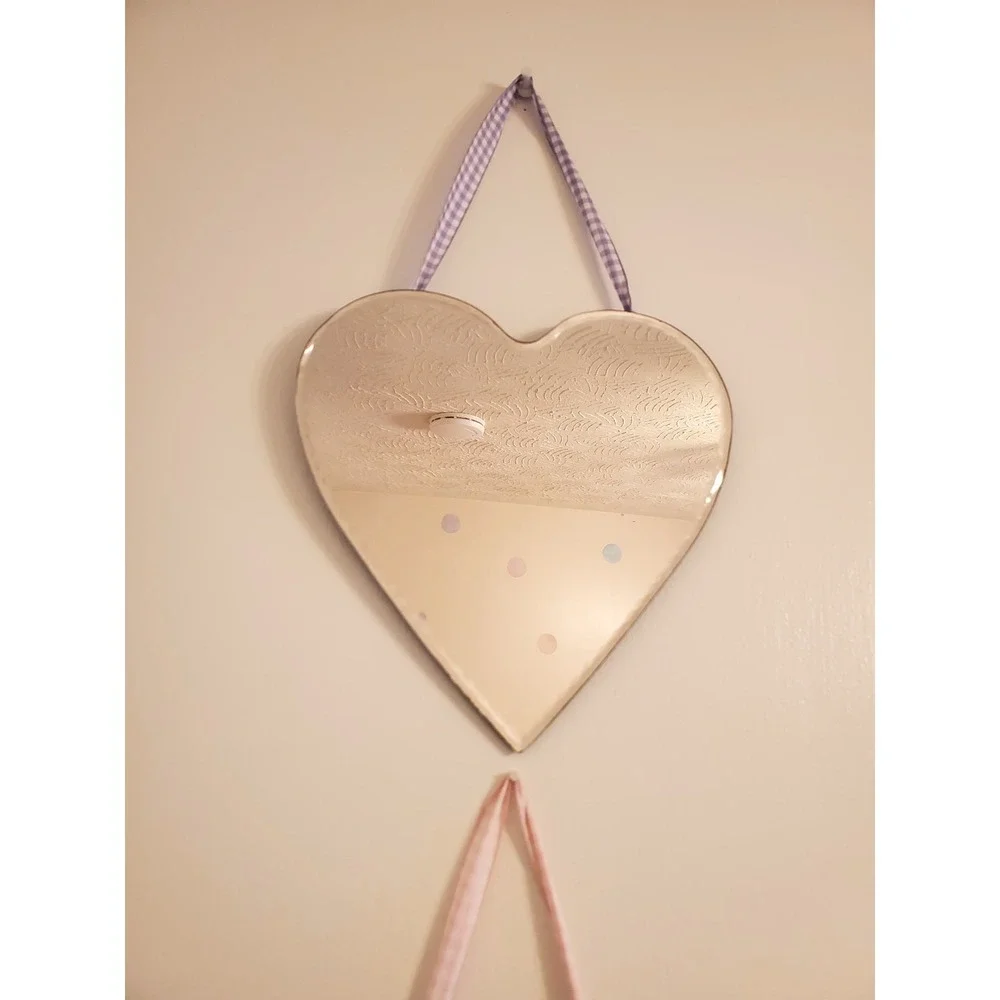 Vintage Home Interiors Kids Heart & Cloud Wall Mirrors Set
